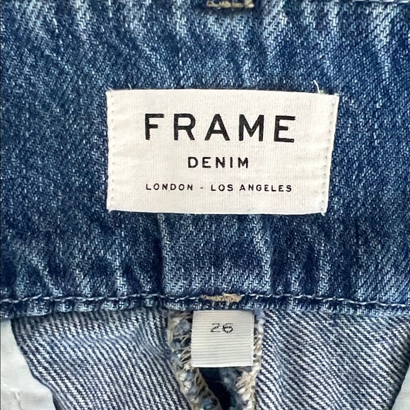 Frame Denim Wide-Leg Blue Jeans METR207 Margolis Size 26 - Picture 9 of 11